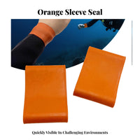 Waterproof Dive-Suit Wrist Cuffs | soft elastomer-Like Material, Drysuit Wrist Cuffs, for Salvage Work