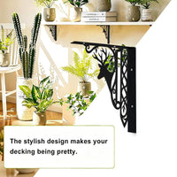 Iron Deer Head Wall-Mounted Shelf Bracket