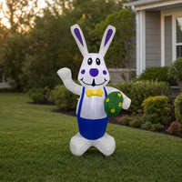 Inflatable Easter Inflatable Cartoon-Style Conejo De Pascua Inflable Freestanding Conejo Inflable Gigante Oversized for Families, Garden, Lawn, Porch
