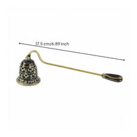 Bell Candle Snuffer Artisanal Decorative Candle Snuffer Ornate Design for Spa