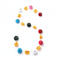 Garland with Velvet Pumpkins Fall Table Centerpiece Lightweight for Mantel, Party Backdrops