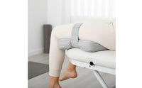 Leg Pillow with Strap Contoured Leg Positioning Pillow Cushion Ergonomic Padded for Side Sleepers, Bed, Sofa