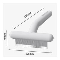 Sturdy Pet Grooming Comb with Metal Teeth Detangling T-Shaped Pet Comb Professional Deshedding Tool Long-Lasting for Dog Owners
