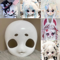 Character Head Base Headpiece Form Non-Deformable Blank mask Face Covering Odorless DIY Fursuit Head Base for Cosplayers