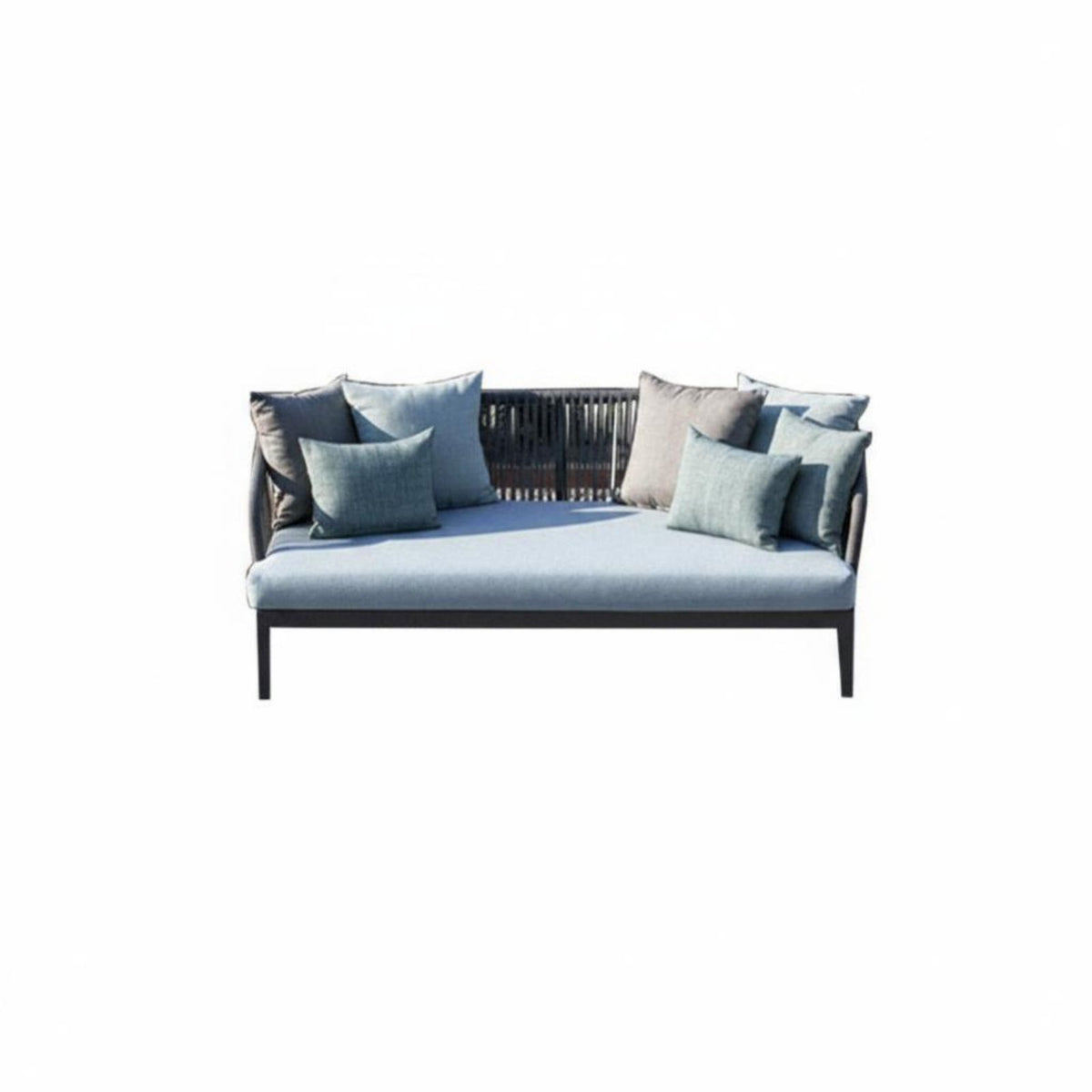 3 Pieces 3-Piece Woven Chat Set Nordic design Outdoor Furniture space-saving Easy Assembly for Apartment Dwellers, Homeowners