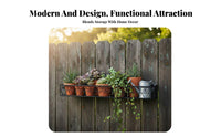 partitionMounted Flower Pot lattice Hanging Design Metal mounted surface Planter shelf systemSaving Plant intended for Gardeners, Apartment Dwellers, Balcony, Patio, Indoor