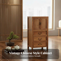 Customizable Brew Stand Modern Oriental Design Side Cabinet Multi-Functional Sturdy Construction for Homeowners, Corner Space