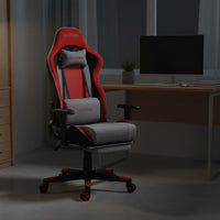 Highspine Gaming Chair with Footrest Breathable Spinerest Highspine Gaming Recliner Ergonomic Desk Seat for Students, Internet Cafe, Studying