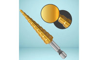Self-Centering Acoustic Guitar Pickup Installation Tool High Speed Steel Guitar End Pin Hole Drill Precise Positioning 3-12mm Tapered Drill Bit Even Drilling for Luthiers, Guitarists, Instrument Maintenance