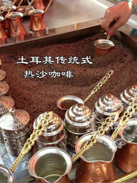 土耳其进口纯手工加厚铜咖啡壶手冲壶热奶煮茶罐罐茶户外便携煮壶