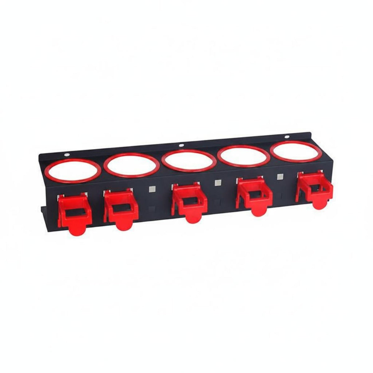 Space Saving 5-Position Car Car-Care Rack Multi Shelf Wall-Mounted Car Wash Tool Holder for Auto Repair Shops, Garage