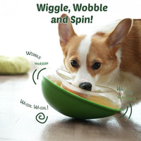Training Pet Supplies New Amazon Spinning Bowl Feeding Puzzle Dog Toy, Avocado Shape, Anti-Spill