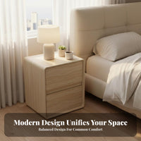 Curved Single-Drawer Cabinet Minimalist & Design Nightstand adaptable Use