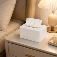 Transparent Acrylic Tissue Box, for Office and Living Room, Modern Minimalist Model 19.5 × 12.5 × 10 cm