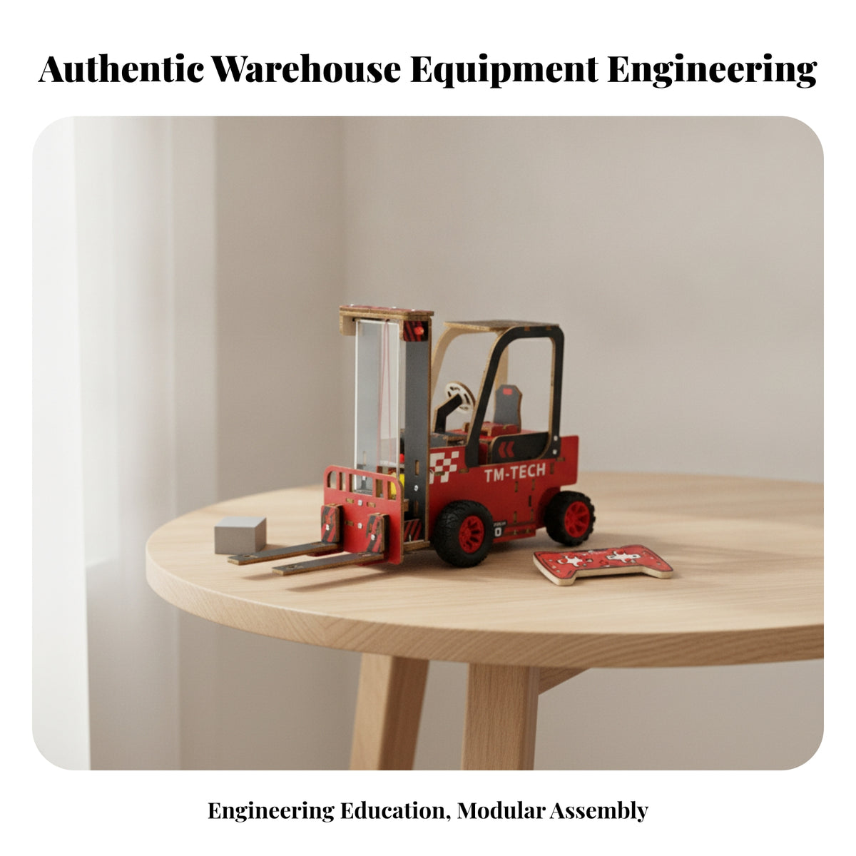 STEM Remote-Control Forklift | Realistic Construction Design, Remote Control Forklift, for Playroom