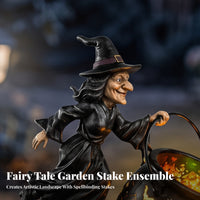 Cutout Witch Kettle Yard Light