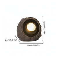 2 Pieces Solar Rock Light Waterproof Yard Decor Light Energy Saving for Lawn