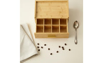 Wooden Tea Pouch Box Solid Wood Coffee Pod Storage Drawer for Kitchen