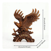 Bird Sculpture with Plaque Tabletop Bird Sculpture Decorative Decor for Living Room
