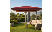 Advertising Umbrella without Base Sun-Shading Outdoor Umbrella with Double-Layer Textile Rainsheltering Square for Vendors