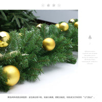 Christmas Vine Snowflake Decoration, PVC Hanging Ornament, 270CM Red-Gold Vine