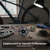 Rear Derailleur Pulley Wheel Lightweight Ceramic Bearing Guide Wheel Aluminumuminum Uminum Derailleur Pulley Long-Lasting Cycle