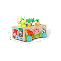 Farm Animal Sorting Box Pretend Farmyard Play Animal Toy Sturdy Sorter for Kids, Home, Classroom