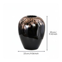 Gradient Glass Vase European Style Modern Art Vase Luxurious Design Tabletop Ornament for Entryway