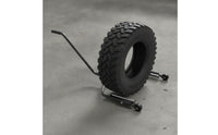 Tire Handling Trolley Wheeled Tire Trolley with Rollers Ergonomic for Hobbyists, Farmers, Workshops