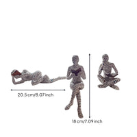 Resin Figurine Decorative Human Figure Statue Artistic for Bookshelf, Art Lovers