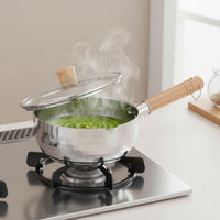 Japanese Yukihira Pan Versatile Yukihira Saucepan Uncoated Milk Pan Easy to Clean Japanese Design Pot Fast Heating