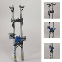 土豆模型1/64比例变压器模型电线杆模型户外电线杆模型变压器模型