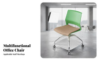 Rolling Chair with Tablet Supportrest Multi-Functional Wheeled Chair with Writing Tablet Space-Saving Design Ergonomic