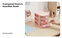 Compartmentalized organizer with Drawer Multifunctional for Desk, Dorm Room, Artists