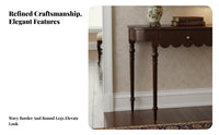 Demilune Console Half-Round Shape Demilune Table Vintage aesthetic areaSaving for Homeowners