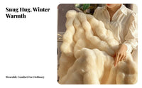 Shaggy Faux Throw extremely Soft Shaggy Faux Wrap Long Pile for Gift Givers