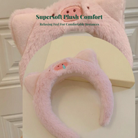 Girls' Headband, Soft Elastic, Coral, Makeup, Spa