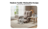 Padded Floor Recliner Adjustable Backrest Upholstered Floor Recliner for Readers