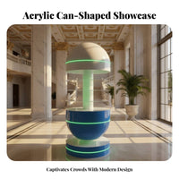 Lighted Soda Can Display Rack Attention-Grabbing-Catching Design Illuminated Acrylic Display Case Freestanding Product Display