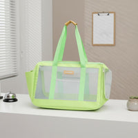 Foldable Cat Backpack Carrier Large Capacity Animal Mesh Backpack for Outdoor