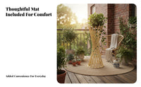 Metal Pot Stand Light Luxury Aesthetic Twisted Pedestal Stand Nordic Design