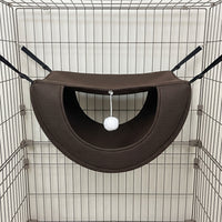 Cat Hammock for Cage, Breathable Mesh Cat Hammock and Textile Cat Swing, Hanging Indoor Bed Accessory for Secure Cage Resting, Hammock Hanging