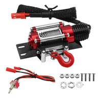 SCX10 Rock Crawler Model Accessory Winch Off-Road Vehicle Electric Winch Simulation Rock Crawler Winch Switch