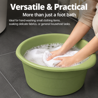 Deep Soak Tub Foot Soaking Tub, Pedicure Foot Spa with Massage Rollers, 27.5cm x 19cm Basin for Relaxation, Home Care