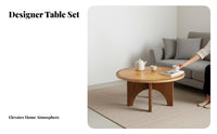 Arched Leg Side Table Distinctive Moon Bridge Base Household Furniture Designer Piece Sofa Associate for Living Room, Bedroom