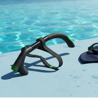 Swim Training Snorkel Silicone Mouthpiece Front Swim Snorkel Single-Way Purge Valve Breathing Tube for Swimmers, Beginners