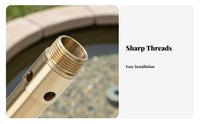 Brass Fountain Nozzle Sturdy Construction Bubbling Fountain Nozzle Creates Beautiful Visual Effects for Garden, Outdoor