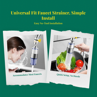 Universal Faucet Water Strainer, 360° Rotatable Sink Extender, Multi-Stage Filtration, Suitable for Kitchen & Bathroom