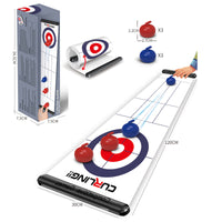 Kids Tabletop Game Mat for Curling, Football, and More - Interactive Educational Toy for Ages 7-14