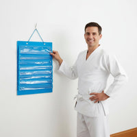 Fighting Arts Medal Rack Dustproof Taekwondo Belt Holder Multi-Compartment Wall Medal Rack